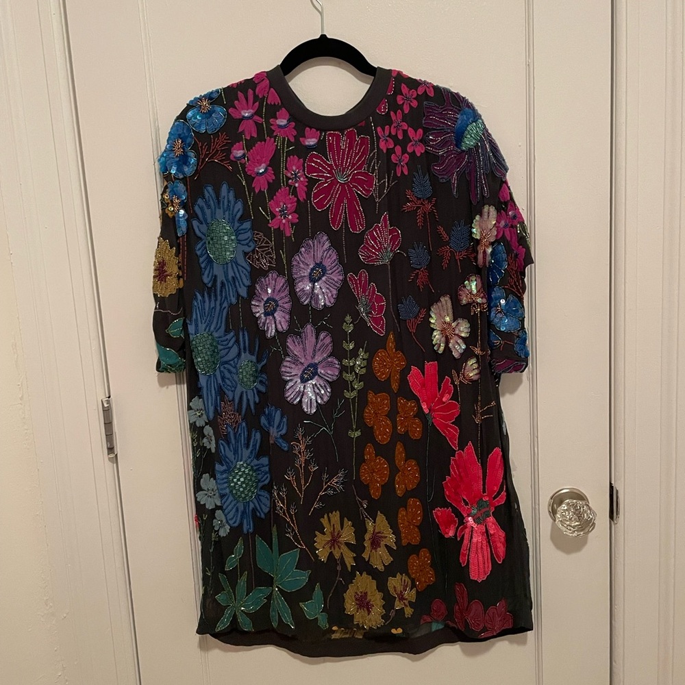 Beaded Shift Dress